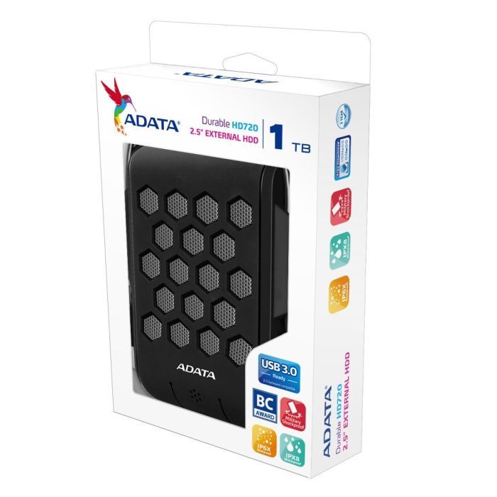 Зовнішній жорсткий диск 2.5" 1TB ADATA (AHD720-1TU3-CBK) зображення 5