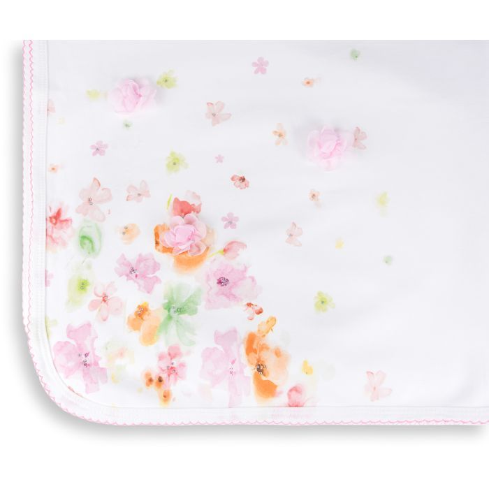 Одеяло детское Bibaby с нежными цветочками (64175-pink) изображение 2