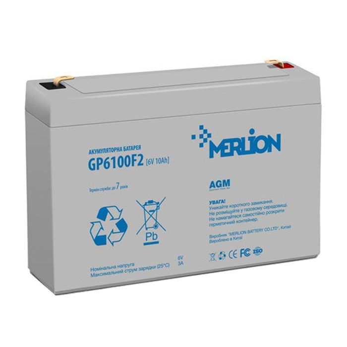 Батарея к ИБП Merlion 6V-10Ah (GP6100F2)