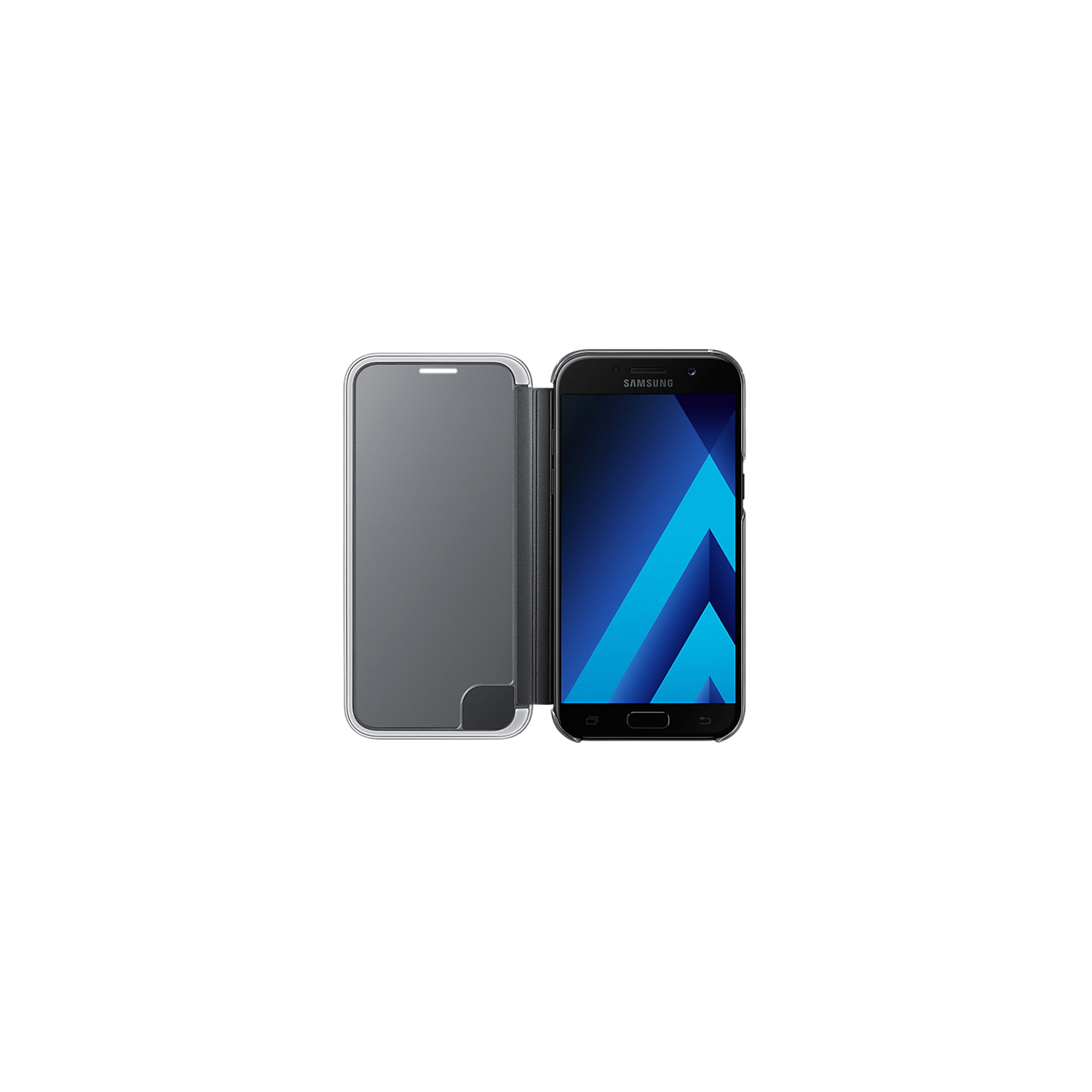 Чехол для мобильного телефона Samsung для A520 - Clear View Cover (Black) (EF-ZA520CBEGRU) изображение 4