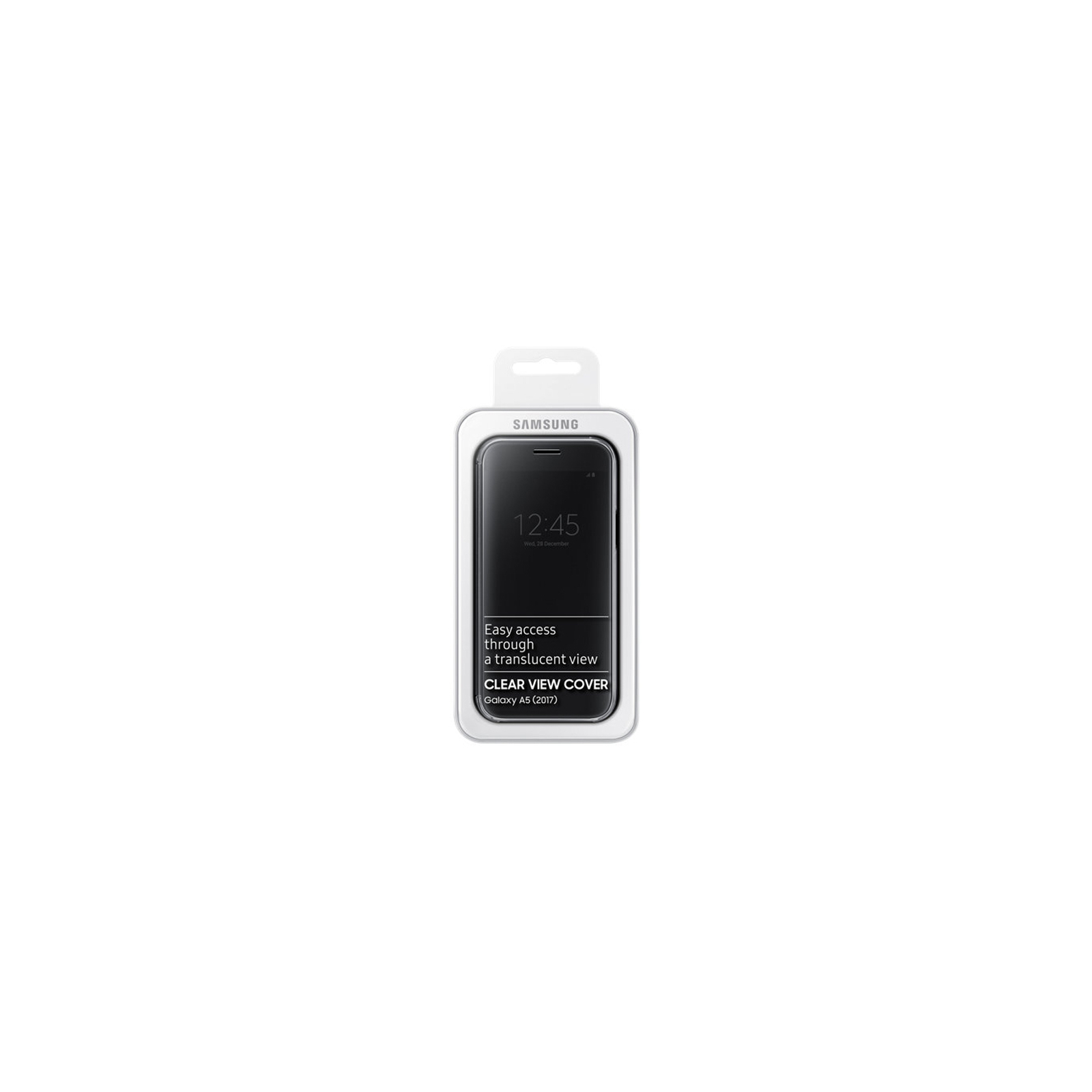 Чехол для мобильного телефона Samsung для A520 - Clear View Cover (Black) (EF-ZA520CBEGRU) изображение 5