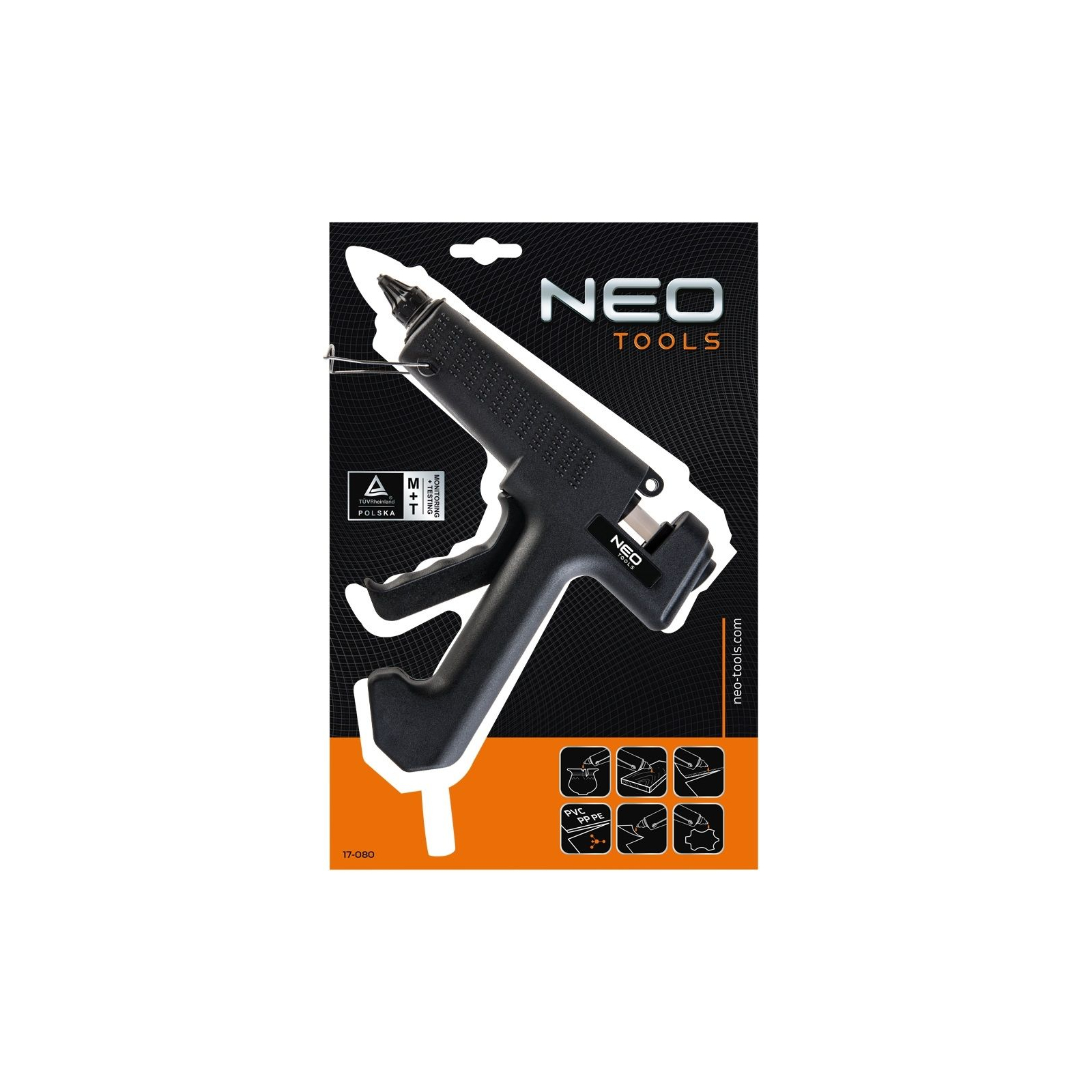 Клейовий пістолет Neo Tools 11 мм, 80 Вт (17-080) зображення 2