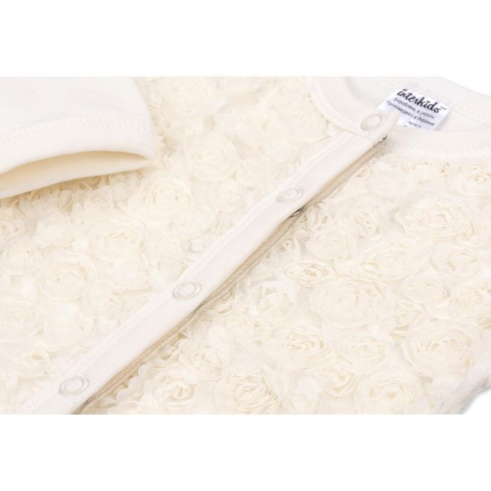 Набір дитячого одягу Интеркидс з трояндочками (2364-74G-beige) зображення 9