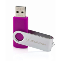 USB флеш накопитель eXceleram 8GB P1 Series Silver/Purple USB 2.0 (EXP1U2SIPU08) изображение 3