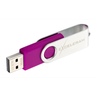USB флеш накопитель eXceleram 8GB P1 Series Silver/Purple USB 2.0 (EXP1U2SIPU08) изображение 5