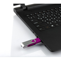 USB флеш накопитель eXceleram 8GB P1 Series Silver/Purple USB 2.0 (EXP1U2SIPU08) изображение 7