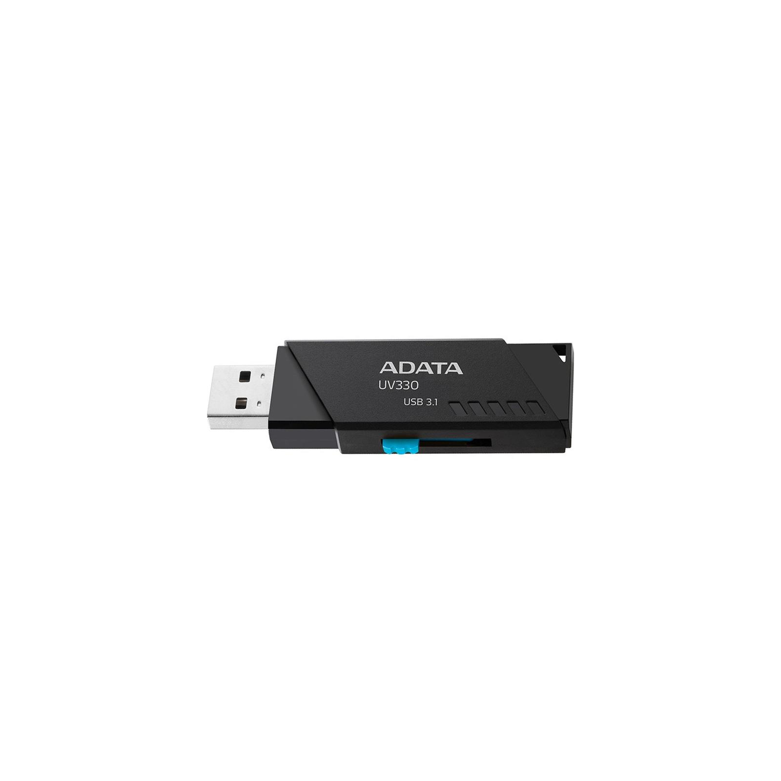 USB флеш накопитель ADATA 16GB UV330 Black USB 3.1 (AUV330-16G-RBK) изображение 2