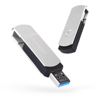 USB флеш накопитель eXceleram 64GB P2 Series Silver/Black USB 3.1 Gen 1 (EXP2U3SIB64)