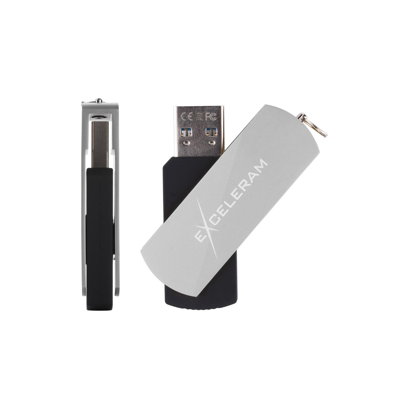 USB флеш накопитель eXceleram 64GB P2 Series Silver/Black USB 3.1 Gen 1 (EXP2U3SIB64) изображение 4