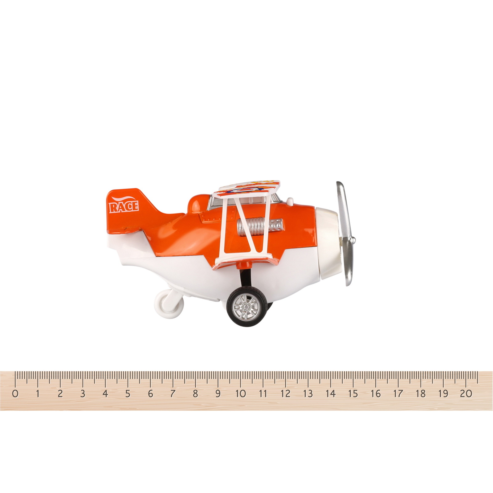 Спецтехніка Same Toy Самолет металический инерционный Aircraft оранжевый (SY8013AUt-1) зображення 2