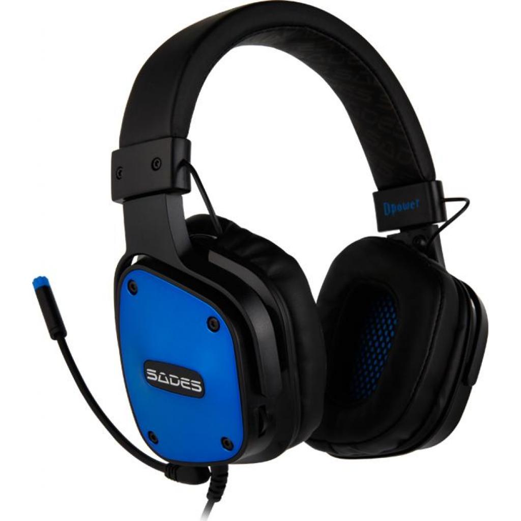 Навушники Sades Dpower Black/Blue (SA722-B-BL) зображення 4