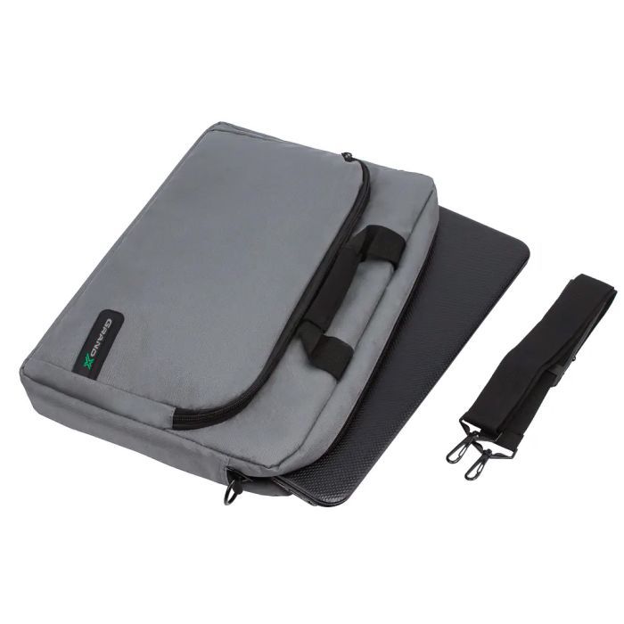 Сумка для ноутбука Grand-X 15.6'' SB-129 Grey Ripstop Nylon (SB-129G) изображение 3