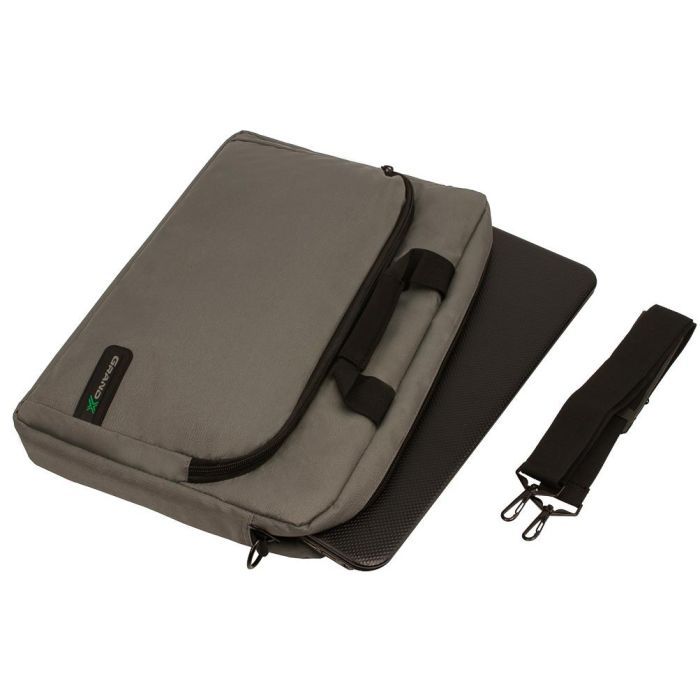 Сумка для ноутбука Grand-X 15.6'' SB-129 Grey Ripstop Nylon (SB-129G) изображение 5
