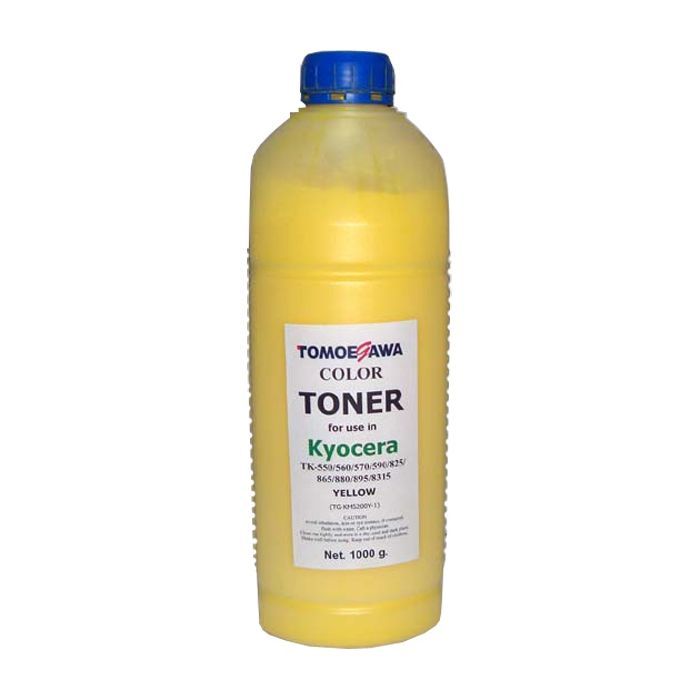 Тонер KYOCERA TK-550/825/865/880/895/8315 1кг Yellow Tomoegawa (TG-KM5200Y-1)