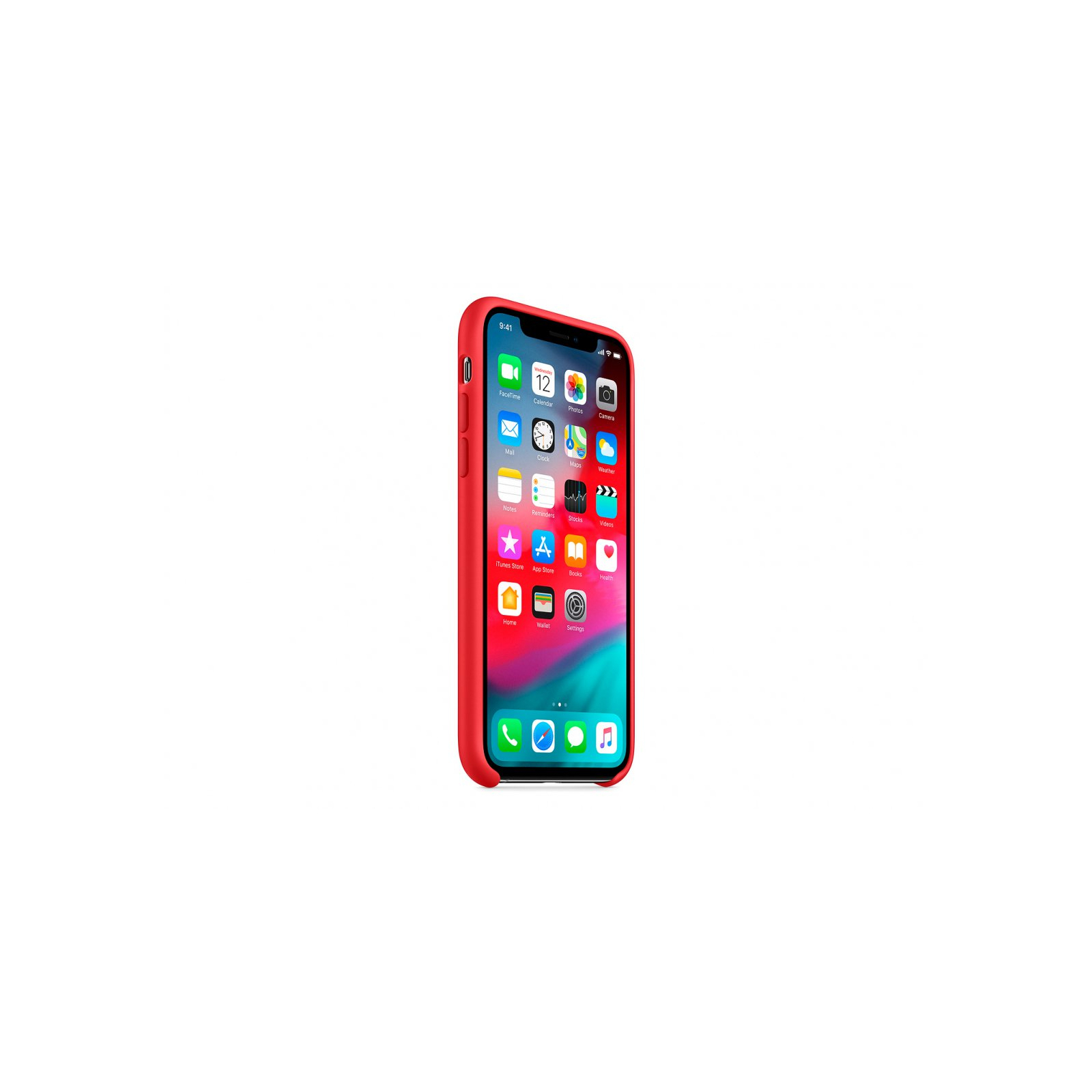 Чехол для мобильного телефона Apple iPhone XS Silicone Case - (PRODUCT)RED, Model (MRWC2ZM/A) изображение 3
