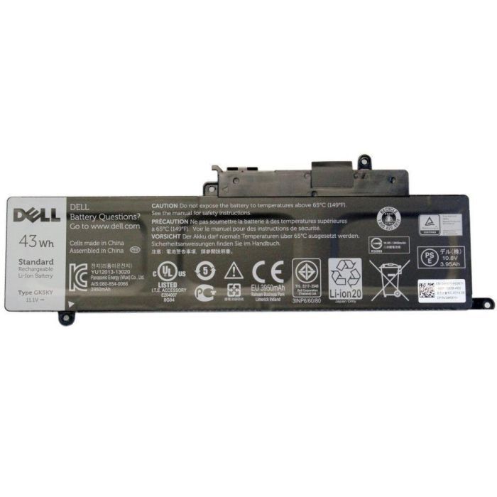 Аккумулятор для ноутбука Dell Inspiron 11-3147 GK5KY, 43Wh (3950mAh), 3cell, 11.1V, Li-ion (A47303)