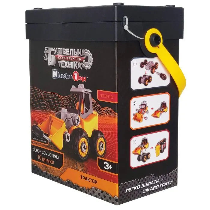 Конструктор Microlab Toys Будівельна техніка - трактор (MT8910) зображення 3
