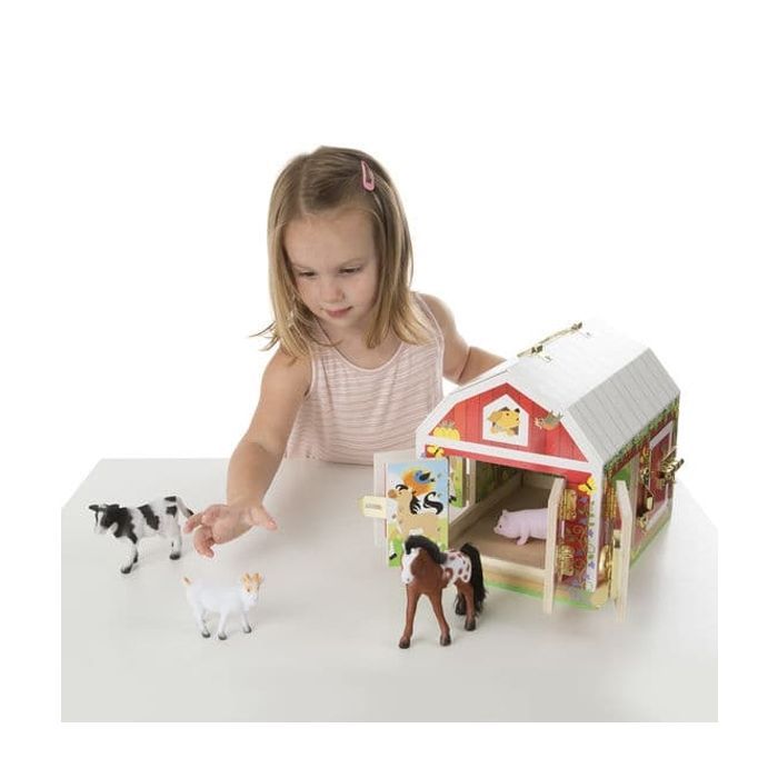 Развивающая игрушка Melissa&Doug Домик-сарай с задвижками и животными (MD2564) изображение 4