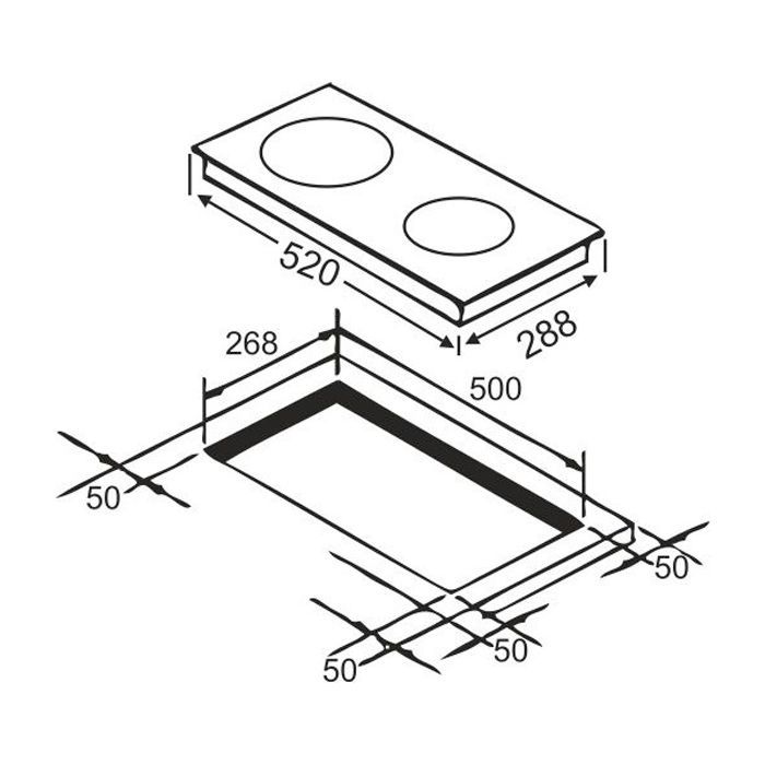 Варочна поверхня Interline VHK 435 SPT BA зображення 3