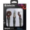 Наушники Defender Basic 619 Black-Red (63619) изображение 3