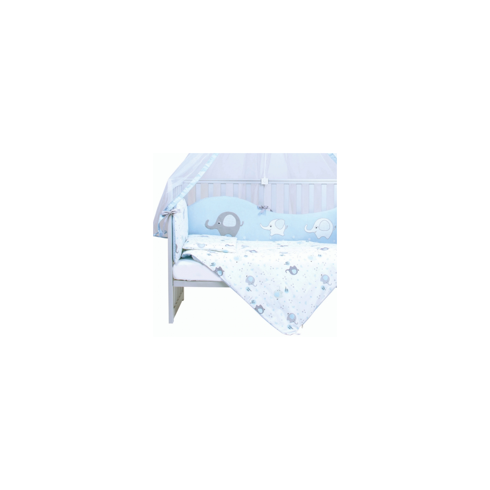 Детский постельный набор Верес Сменный Elephant family blue (3 ед.) (153.3.15) изображение 2