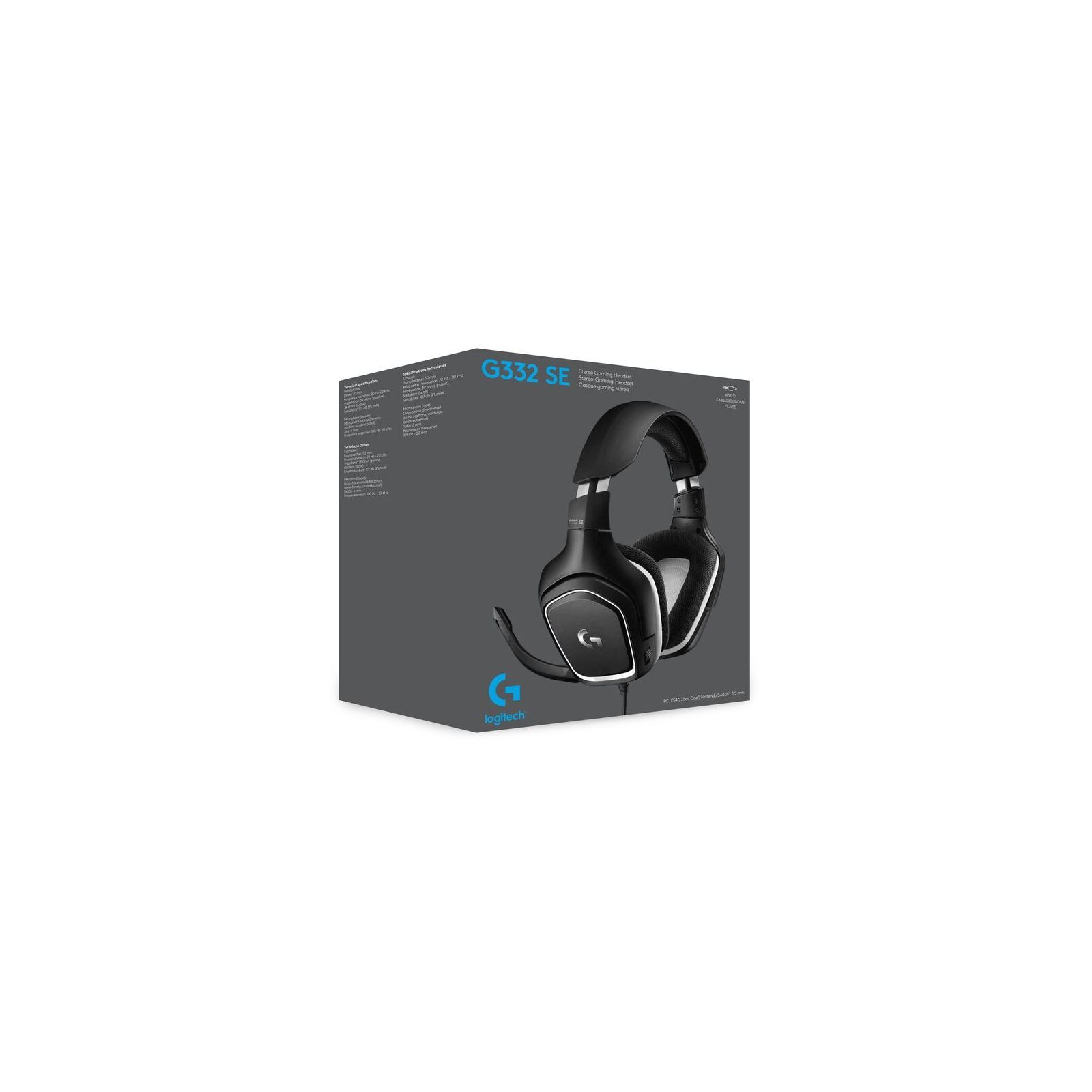 Logitech G332 SE Wired Gaming Headset 981 000831 Brain