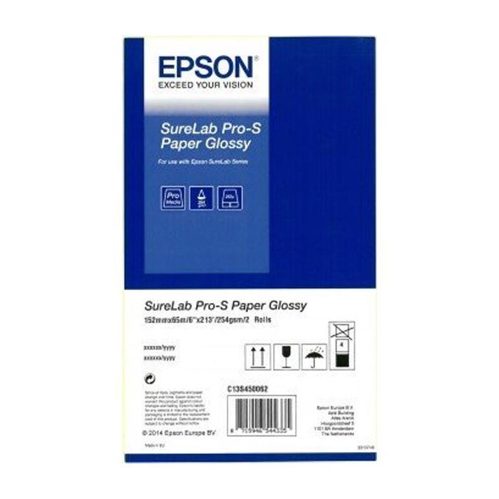 Папір Epson 06"/152mm SURELAB PRO-S PAPER GLOSSY BP 65m, 2 рул (C13S450062BP)