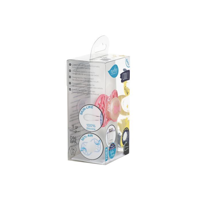 Пустушка Nuvita Air55 Cool 6m+ симетрична (світиться в темряві) (NV7085GM) зображення 4