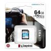 Карта памяти Kingston 64GB SDXC class 10 UHS-I U3 Canvas Go Plus (SDG3/64GB) изображение 3