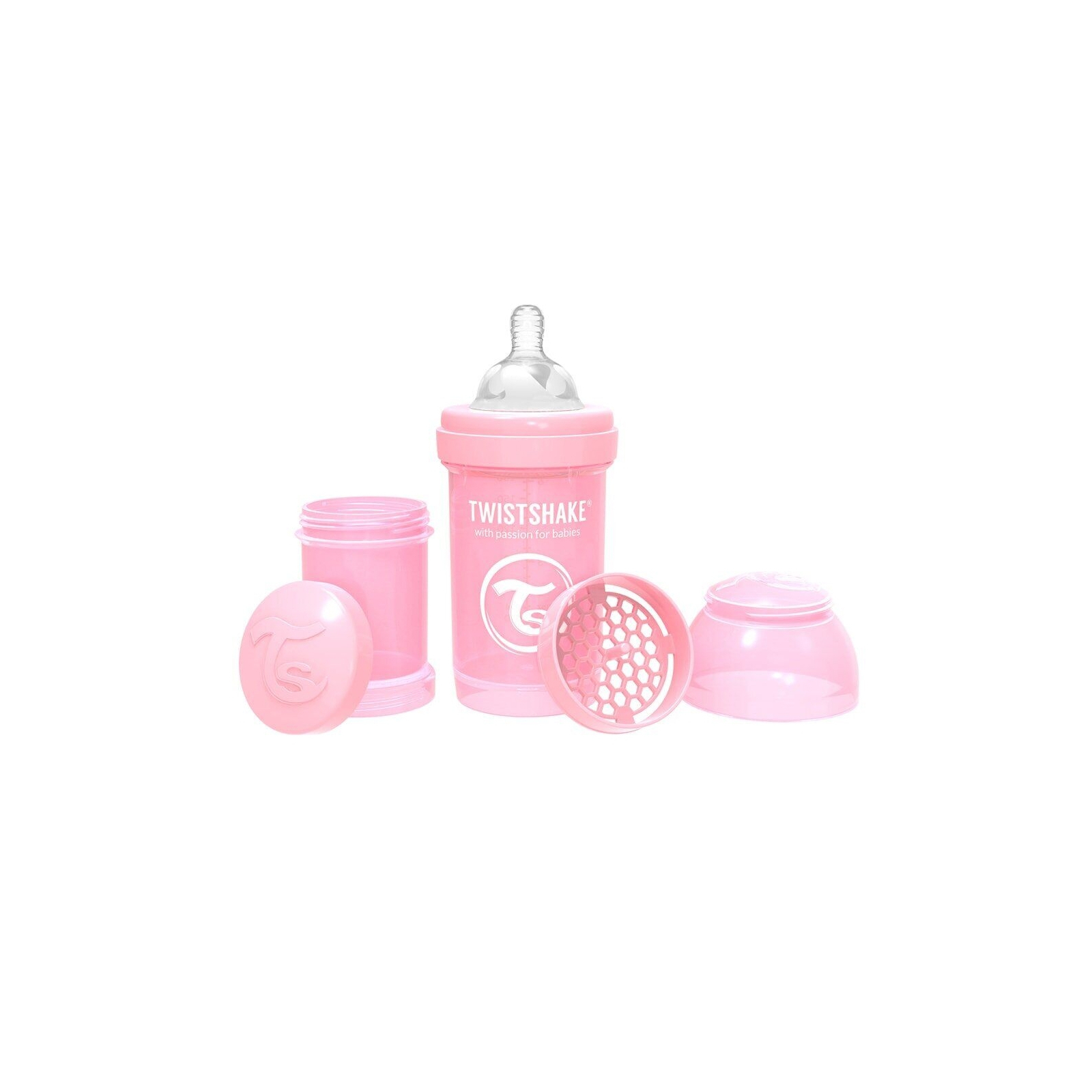 Бутылочка для кормления Twistshake антиколиковая 78249 светло-розовая 180 мл (69856) изображение 2