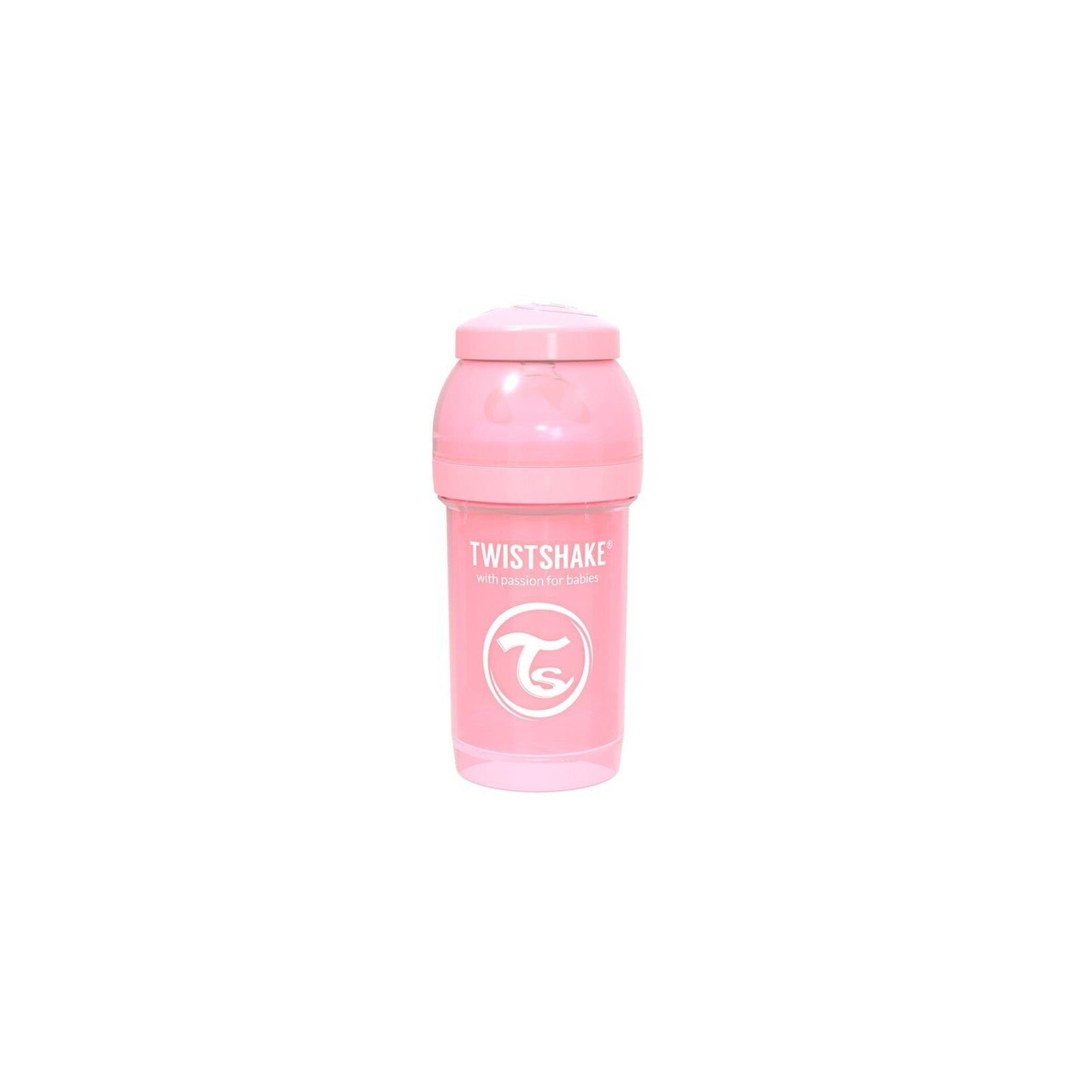 Пляшечка для годування Twistshake антиколиковая 78249 светло-розовая 180 мл (69856)