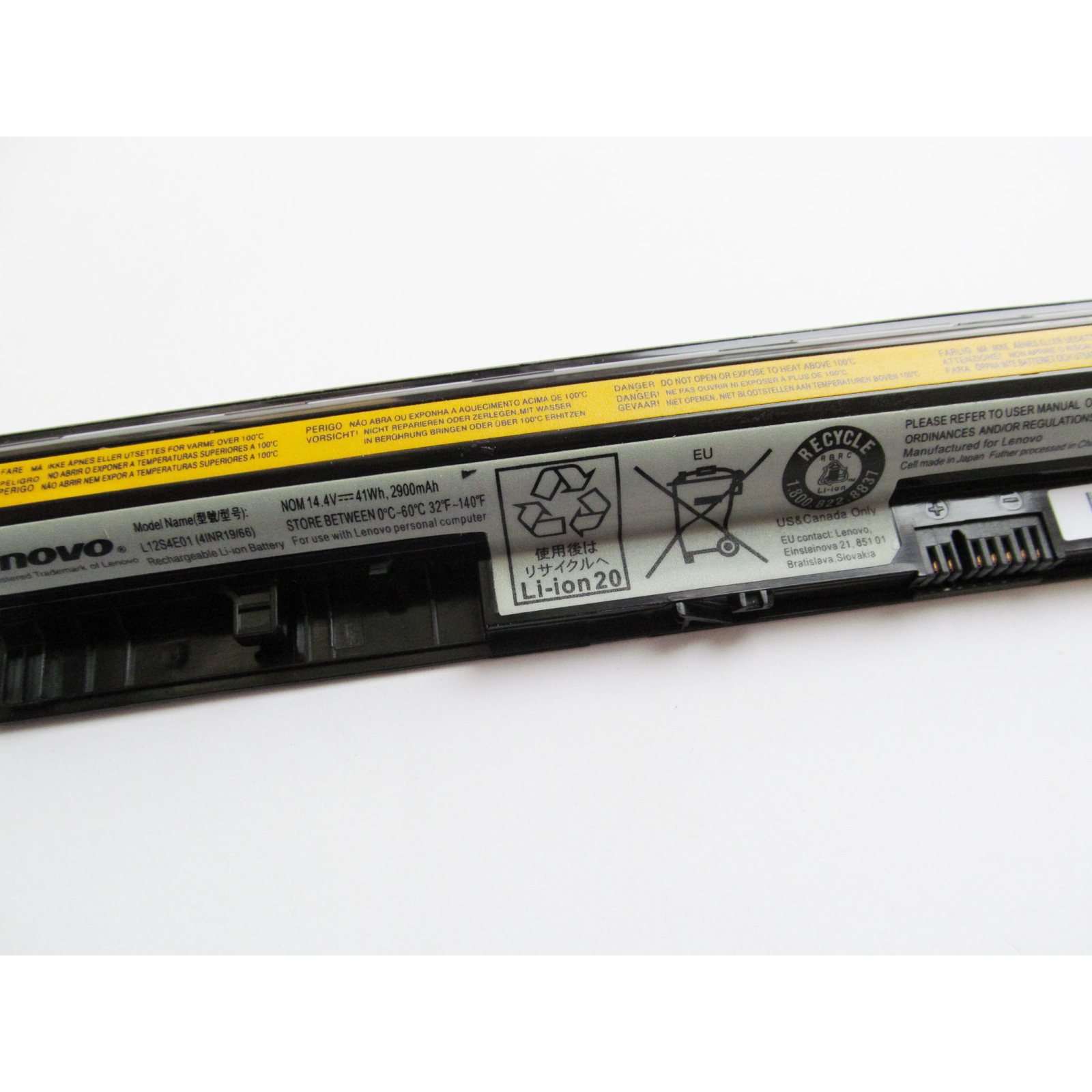 Аккумулятор для ноутбука Lenovo IdeaPad G50/G500s L12S4E01, 2900mAh (41Wh), 4cell, 14.4V, Li (A47449) изображение 2