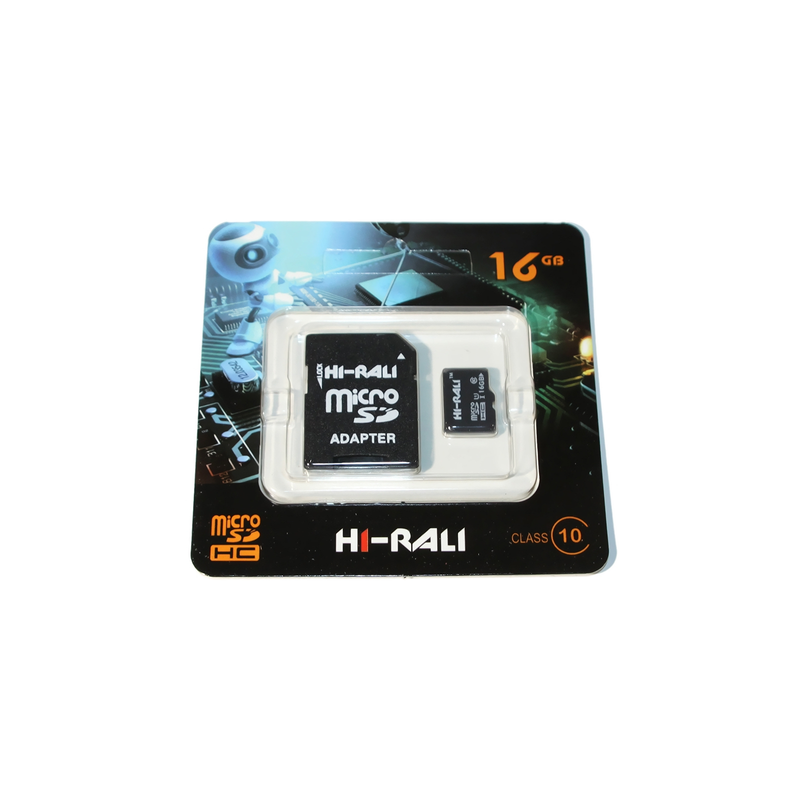 Карта памяти Hi-Rali 16GB microSDHC class 10 UHS-I (HI-16GBSD10U1-01)