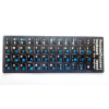 Наклейка на клавиатуру AlSoft непрозрачная EN/RU (11x13мм) черная (кирилица синяя) texture (A43978)
