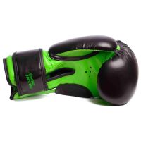 Боксерские перчатки PowerPlay 3004 JR 8oz Black/Green (PP_3004JR_8oz_Black/Green) изображение 5