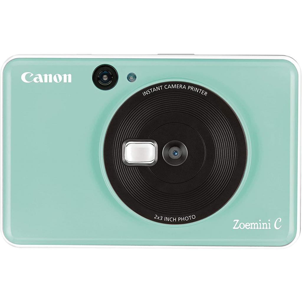 Камера миттєвого друку Canon ZOEMINI C CV123 Mint Green + 30 Zink PhotoPaper (3884C032)