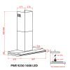 Вытяжка кухонная Weilor PWE 9230 SS 1000 LED изображение 9