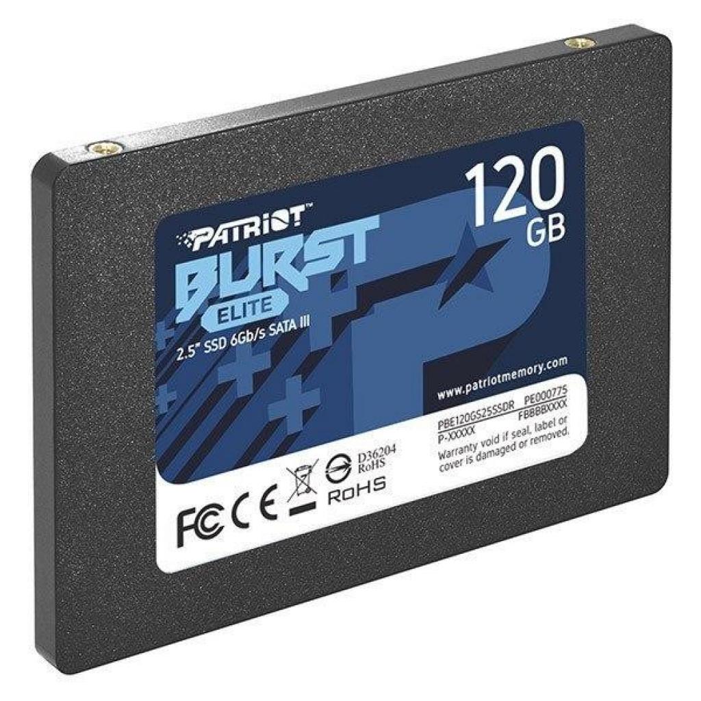 Накопичувач SSD 2.5" 120GB Burst Elite Patriot (PBE120GS25SSDR) зображення 2