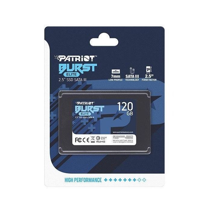 Накопичувач SSD 2.5" 120GB Burst Elite Patriot (PBE120GS25SSDR) зображення 3