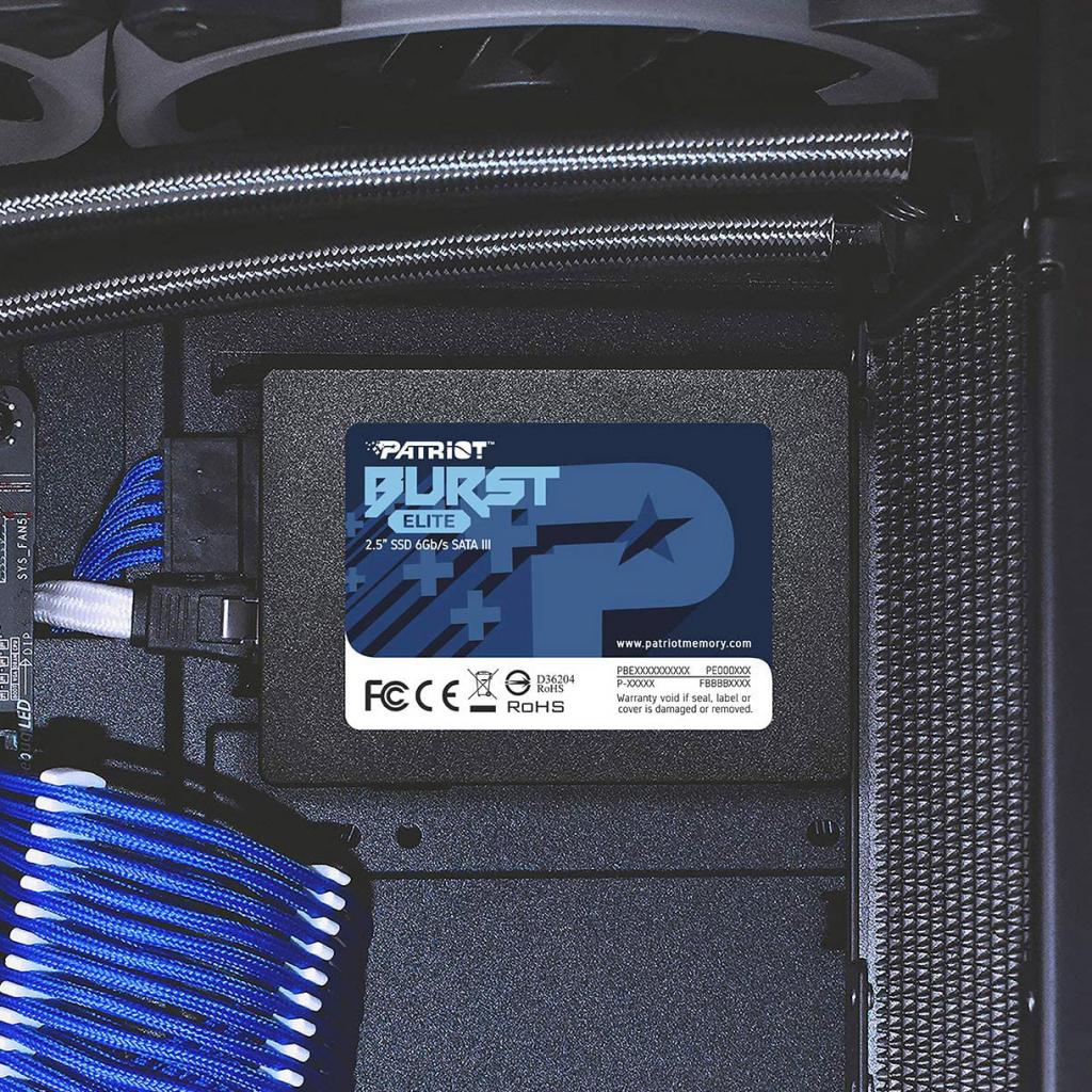 Накопитель SSD 2.5" 480GB Burst Elite Patriot (PBE480GS25SSDR) изображение 5