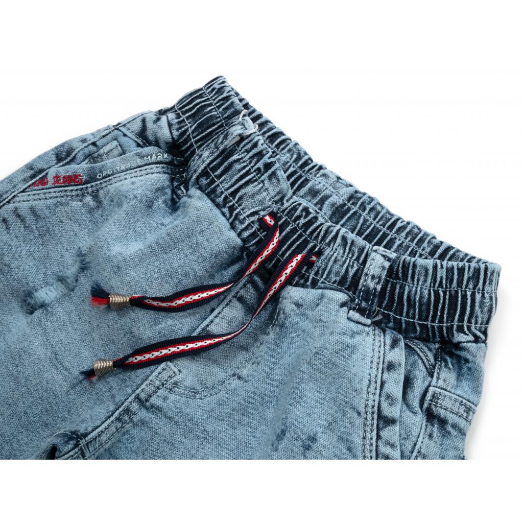 Шорты A-Yugi джинсовые на резинке (2757-116B-blue) изображение 3