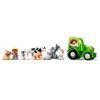 Конструктор LEGO Duplo Фермерский трактор, домик и животные (10952) изображение 5