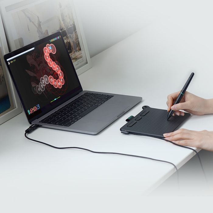 Графічний планшет Parblo Ninos S Black (NINOSS) зображення 5