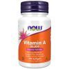 Витамин Now Foods Витамин А, Vitamin A, 25,000 МЕ, 100 желатиновых капсул (NF0340)