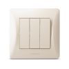 Вимикач Videx BINERA 3кл кремовий (VF-BNSW3-CR) зображення 2