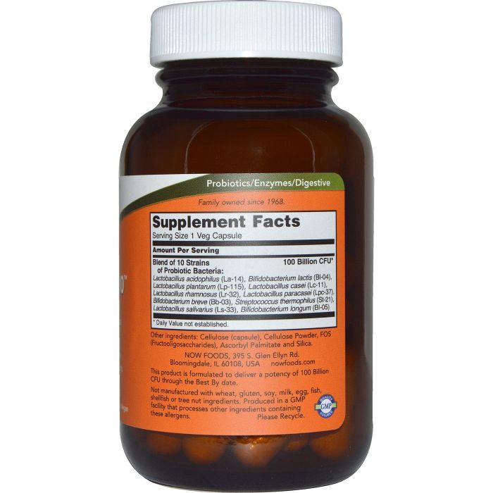Пробиотики Now Foods Пробиотический Комплекс Probiotic 100 Billion, 30 гелевых к (NOW-02931) изображение 2