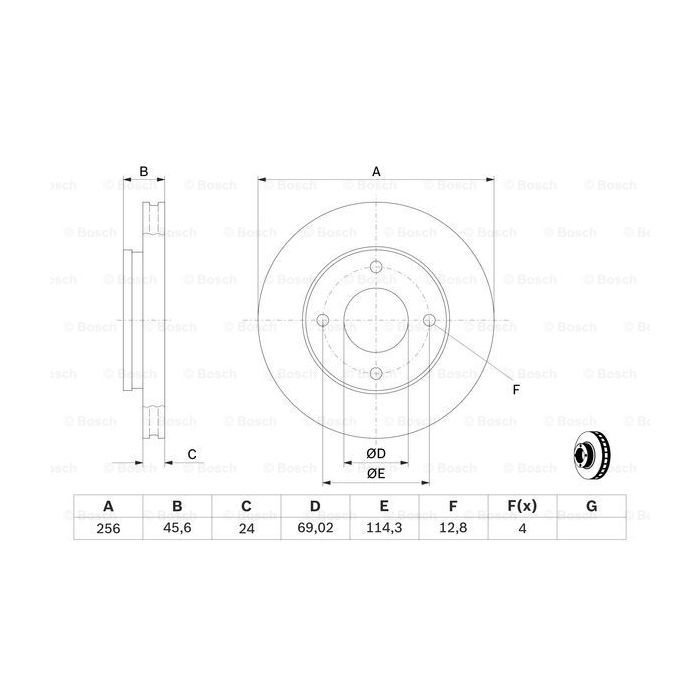 Тормозной диск Bosch 0 986 479 187 изображение 5