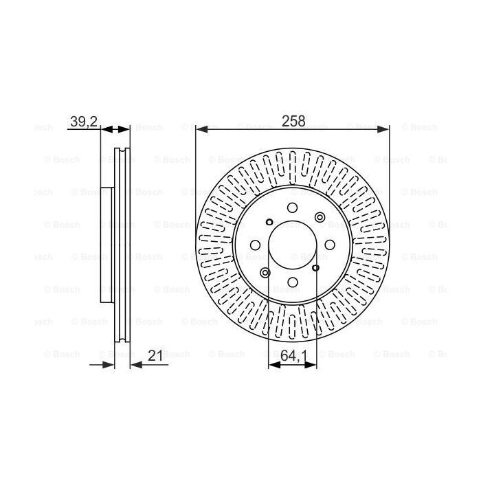 Гальмівний диск Bosch 0 986 479 594 зображення 5