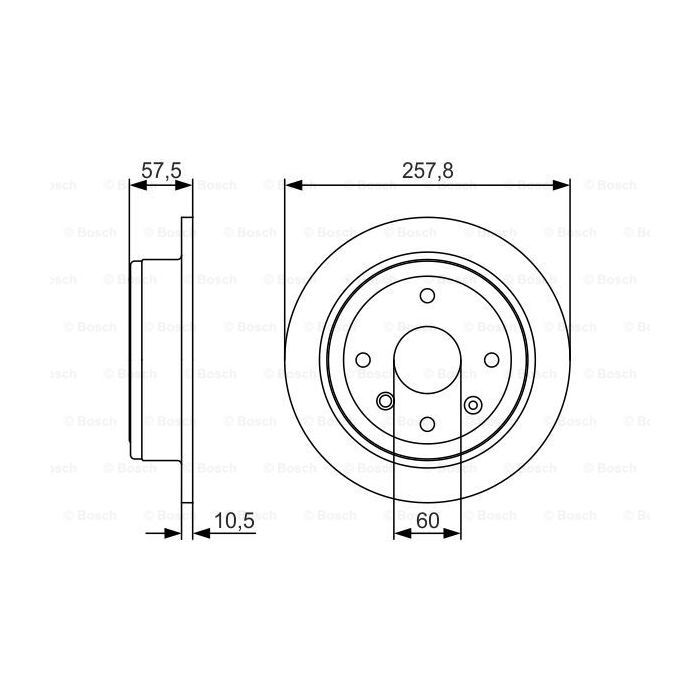 Гальмівний диск Bosch 0 986 479 S08