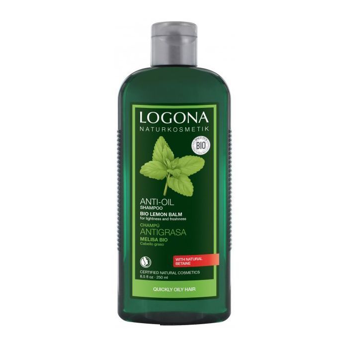Шампунь Logona Мелісса для жирного волосся 250 мл (4017645036864)